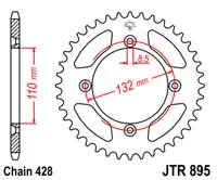 Зірка задня JT SPROCKETS JTR895.49 (5182)