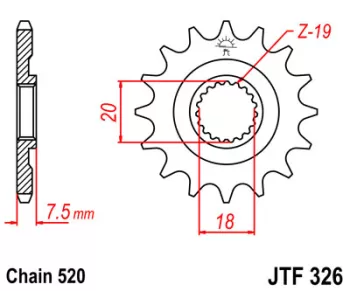 Зірка передня JT SPROCKETS JTF326.12 (5452)