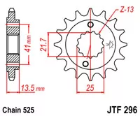 Зірка передня JT Sprockets JTF296.16RB (32300)