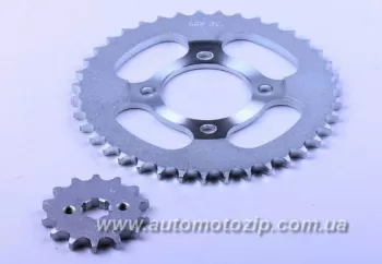 ALPHA - Передняя + задняя звездочка 39Т/14Т 428H TATA AGRO-MOTO (39657)