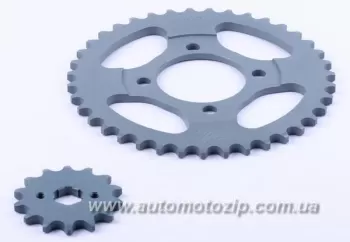DELTA - Звезда передняя + задняя 39Т/14Т (420Н) TATA AGRO-MOTO (39710)