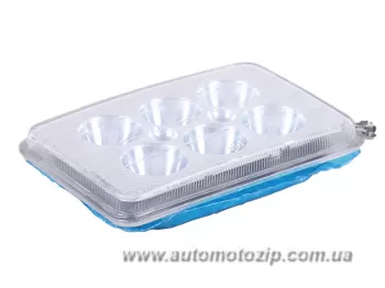 Фара передняя квадратная 6-LED 165x105мм TATA AGRO-MOTO (41124)