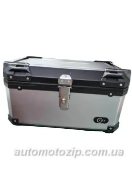 Кофр прямокутний пластиковий (60 л.) серебристий з чорним TATA AGRO-MOTO (64674)