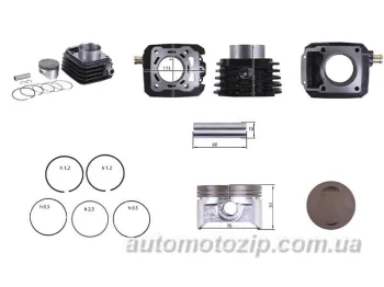 CG300 - Поршневая в сборе (ЦПГ) 76 мм TATA AGRO-MOTO (68028)